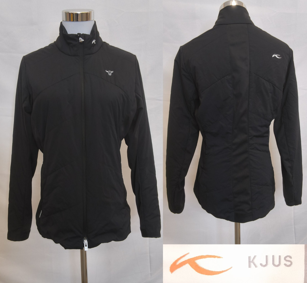 Kjus Radiation Jacket Women's 40/Large Lightweight Black Company Logo #W5203